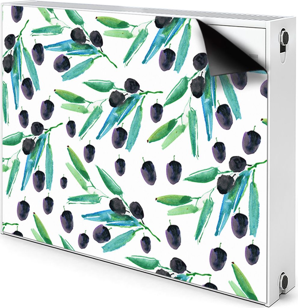 Magnet Heizung Verkleidung Abdeckung Heizung Heizkörperabdeckung 90x60 cm - Oliven