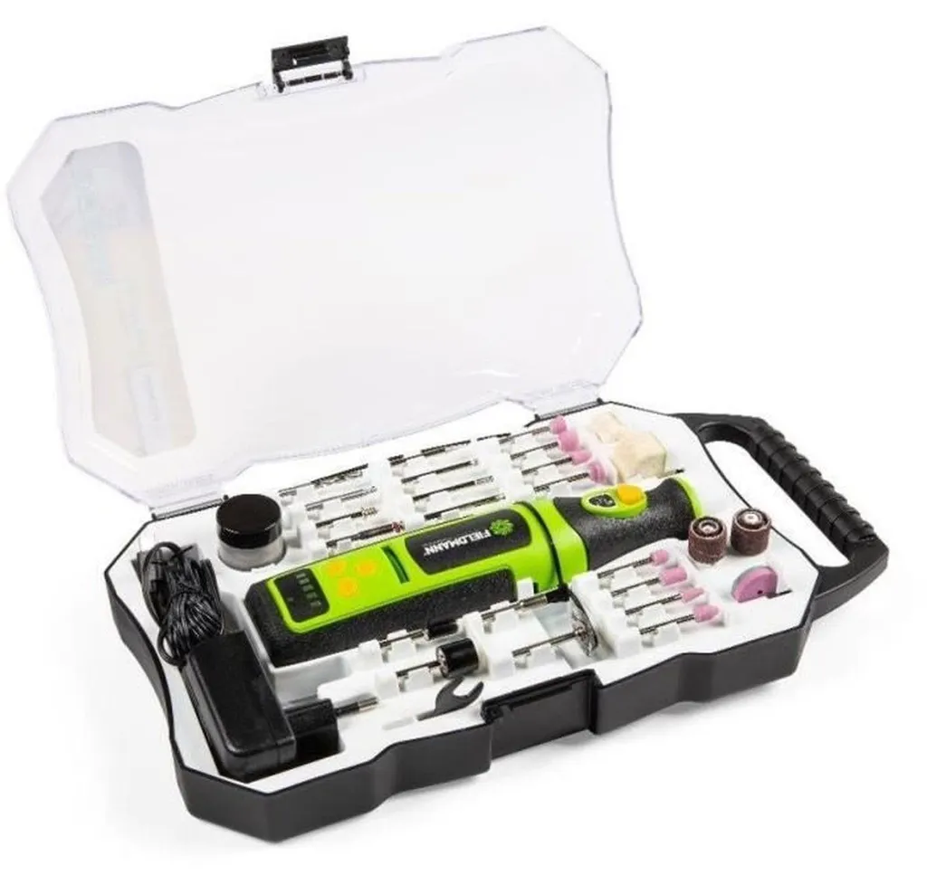 Mini meuleuse ergonomique FIELDMANN 7,2V Li-Ion haute vitesse 25000 tr/min