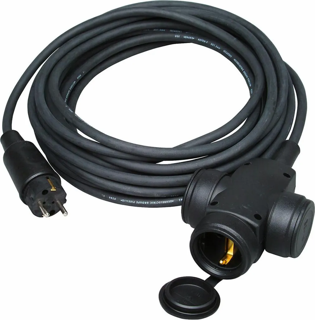 Rallonge Électrique Robuste 10m Kopp en Néoprène H07RN-F 3G1.5 Étanche