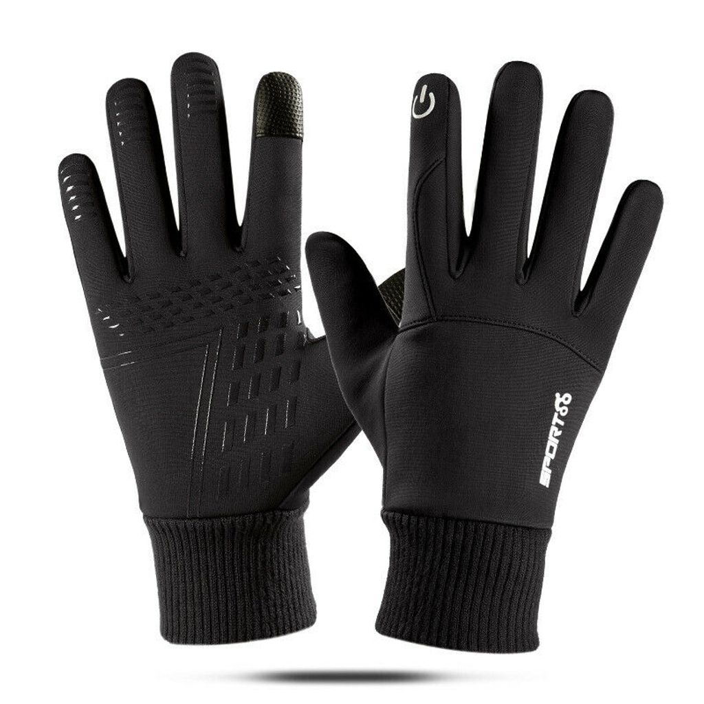 Winter Handschuhe Fahrradhandschuhe Warm Winddicht Touchscreen Herren Damen M-XL 
