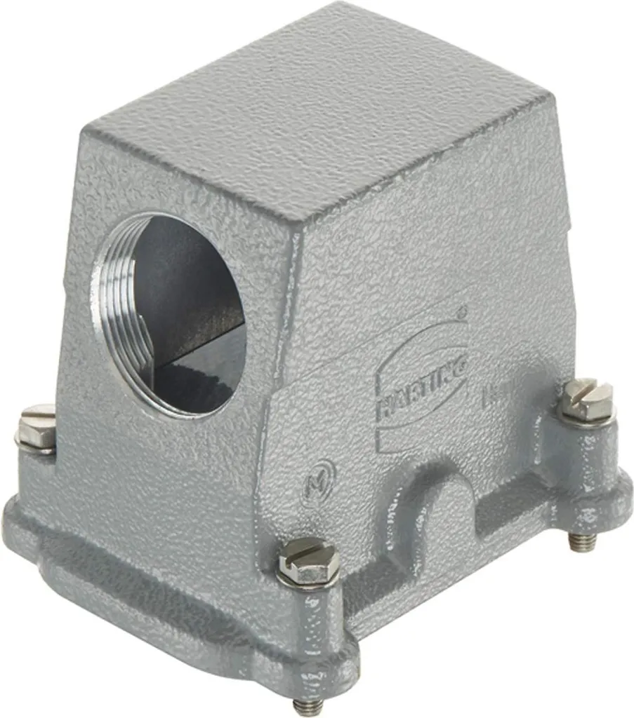 Boîtier Harting Han 10HP anti-vibration M32 à vis sortie latérale