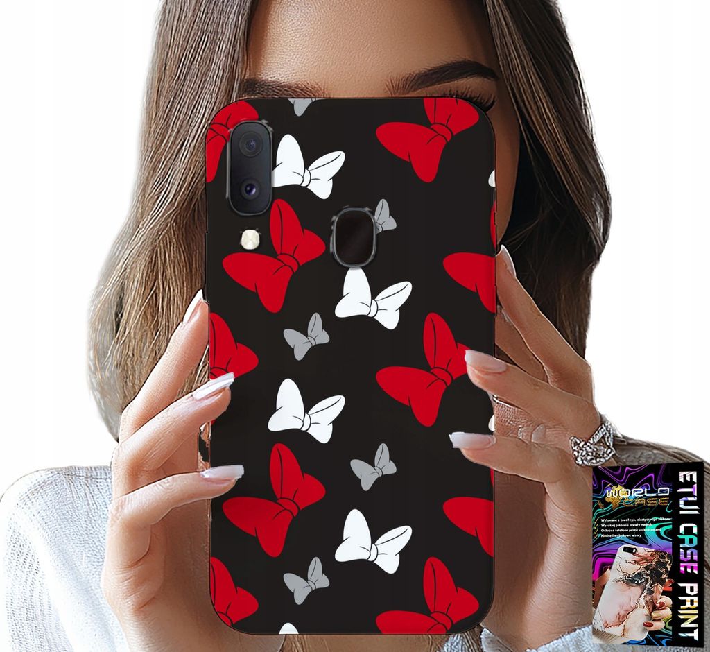 Etui Für Samsung Galaxy A40 - Rote Und Weisse Mausbögen, Designs