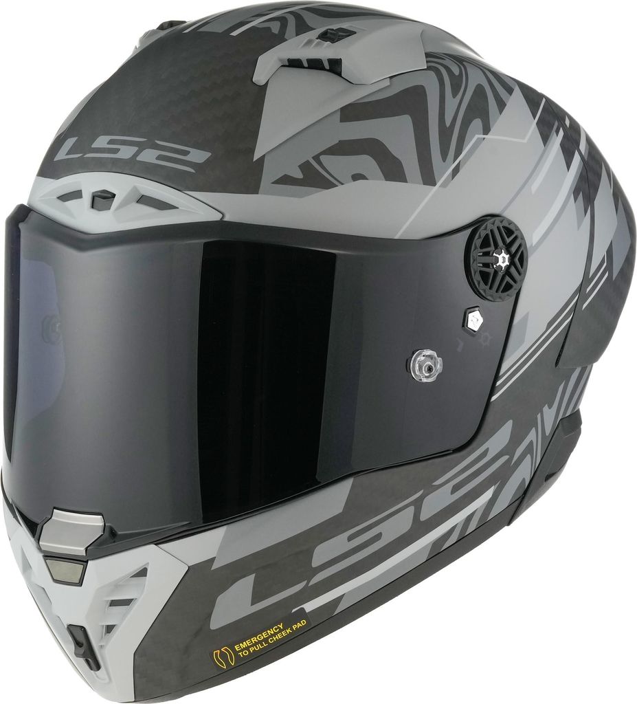 LS2 FF805 THUNDER C GP AERO POLAR Integralhelm matt schwarz Produktbild 
