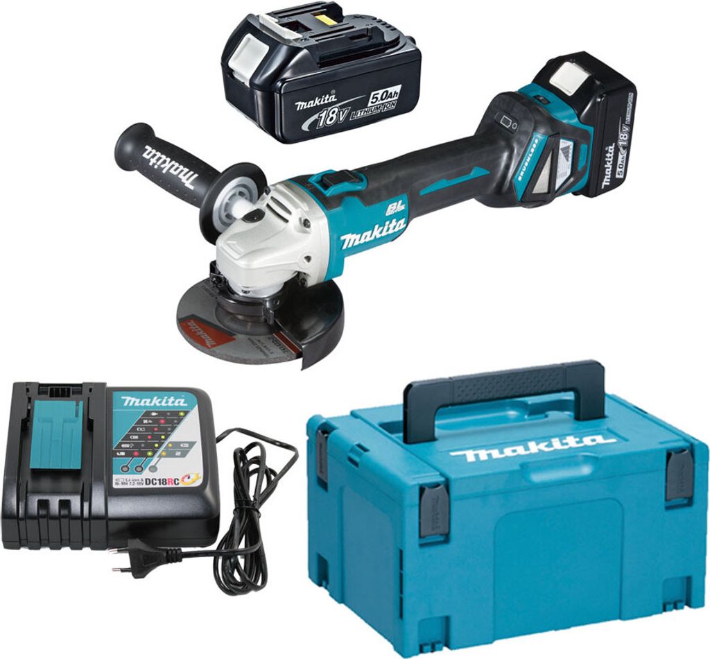 Makita DGA511RTJ - Uhlová brúska - akumulátorová - 125 mm - Obrázok produktu 6