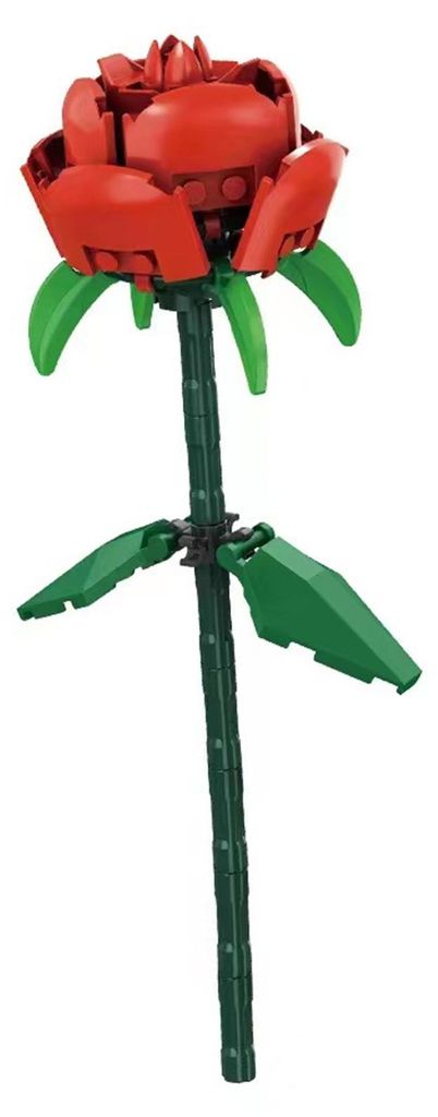 DIY-Blume, die nicht verwelkt, Stress abbaut, langlebig, ein echter Hingucker, bruchfest, Weihnachtsgeschenk, leuchtende Farben, Baustein-Kunstblum...