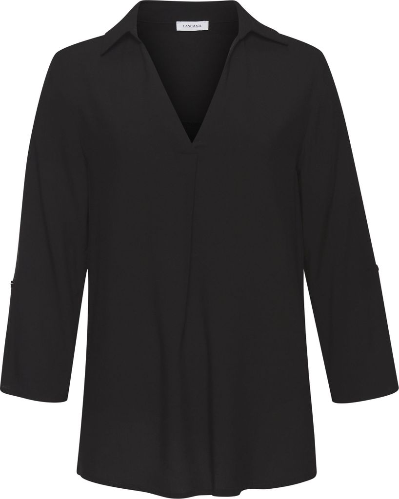 LASCANA Schlupfbluse schwarz Größe 40