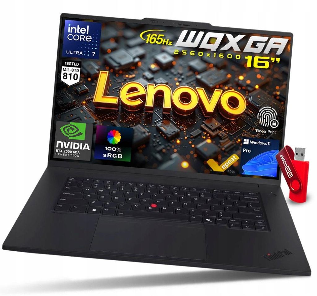 Laptop Lenovo ThinkPad P1 G7 U7 165H 32GB 8TB SSD WQXGA IPS RTX DO AutoCAD