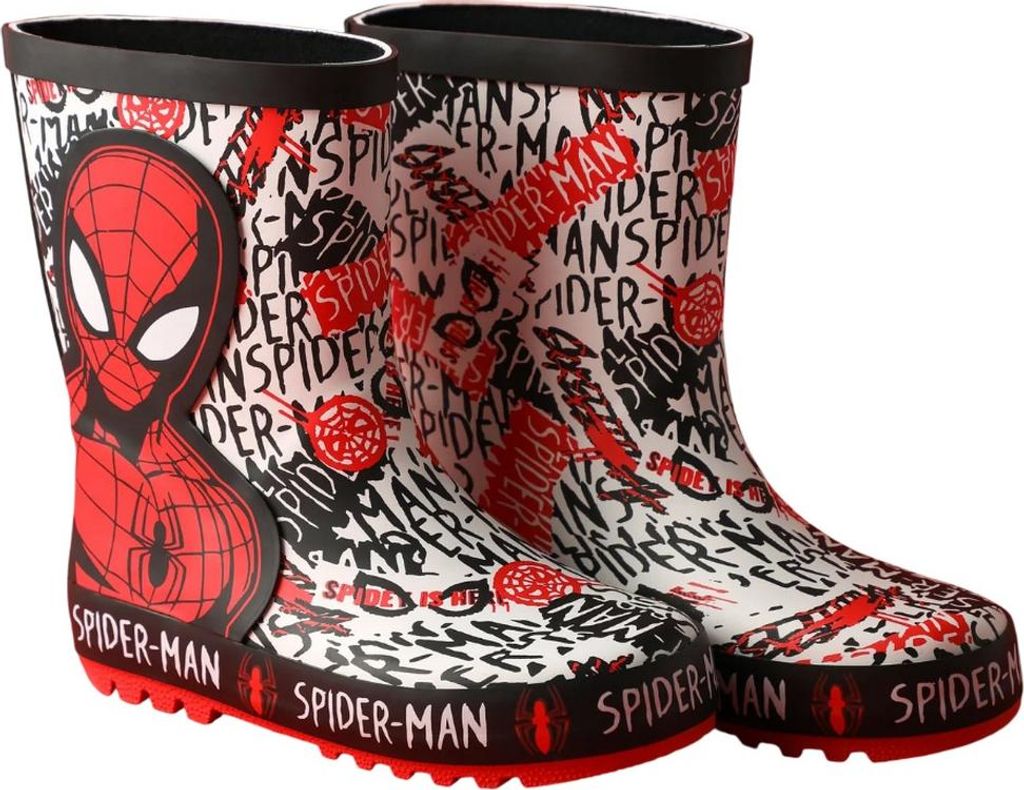 Spider-Man - Figur Gummistiefel für Jungen NS9581 (27 EU) (Rot)