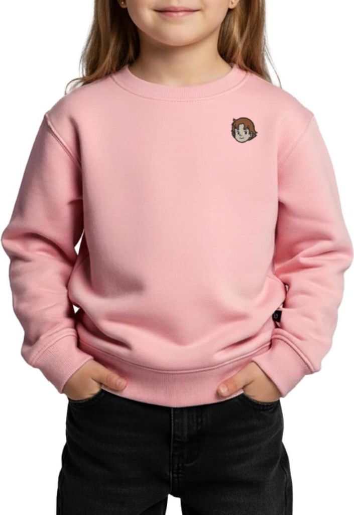 Spreadshirt Heidi Portrait Stick Kinder Premium Pullover, 146/152 (10 Jahre), Rosa