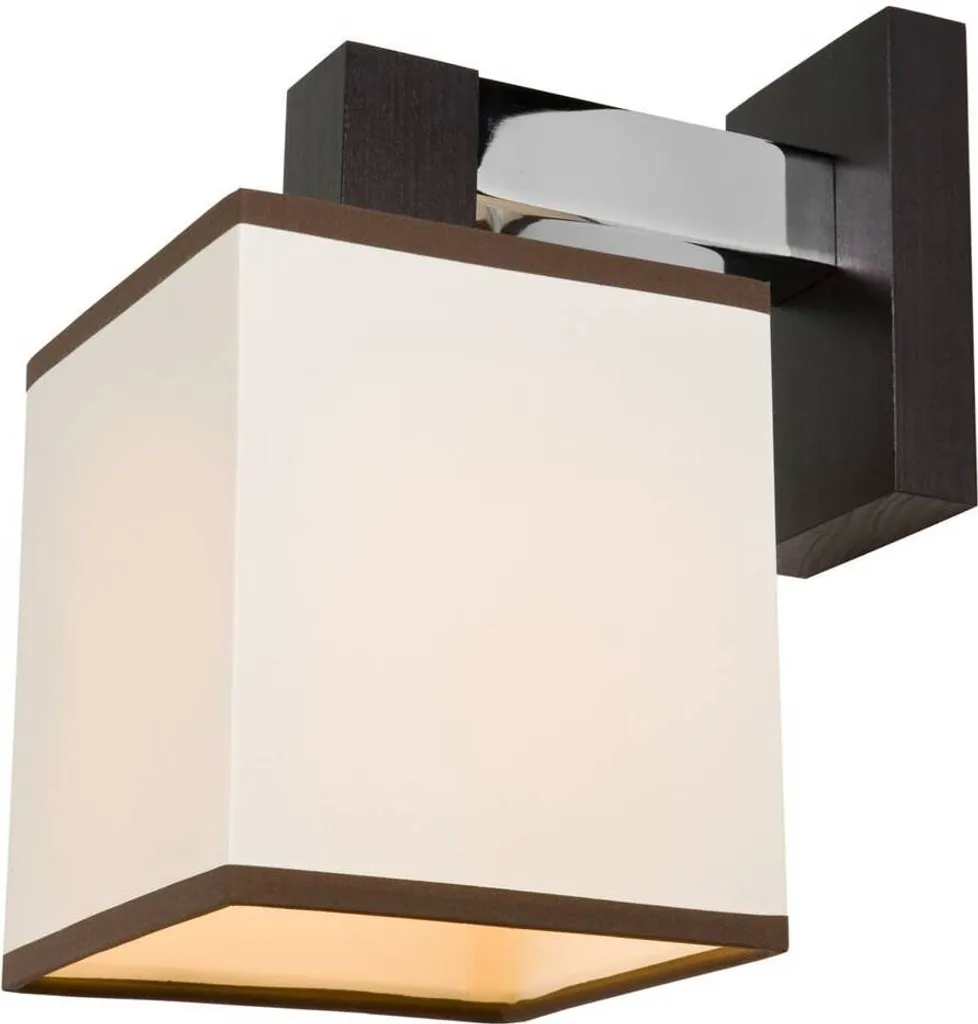Applique Bois Dimmable AMELIA WENGE E27 23cm - Luminaire Moderne