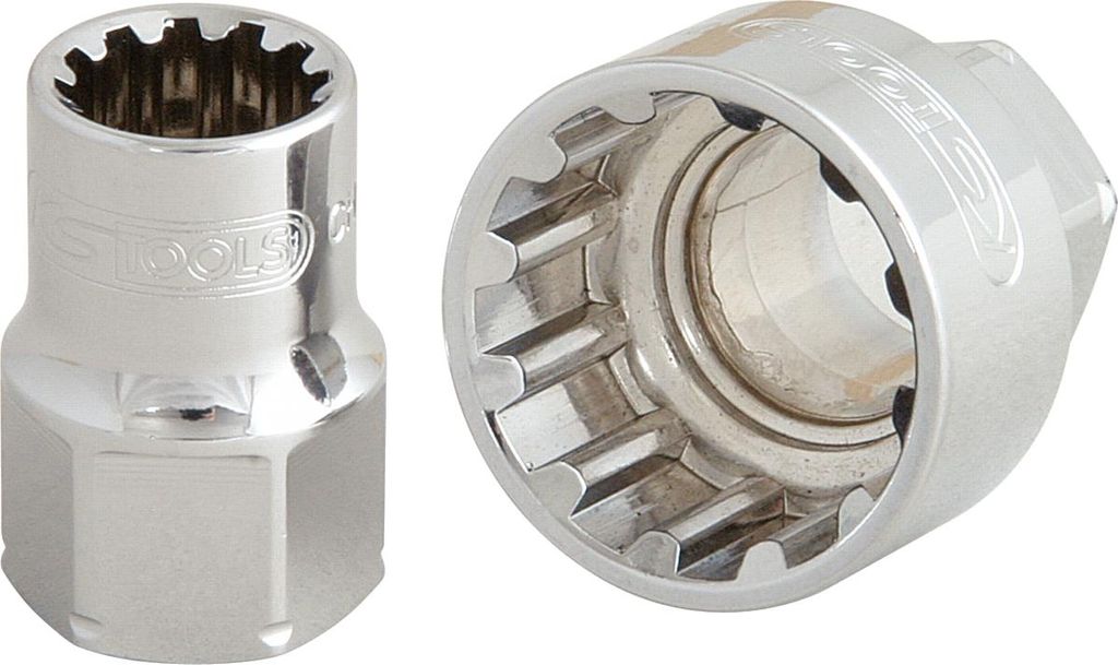 KS Tools 19 mm TRIPLEplus Durchgangs-Stecknuss, 12 mm