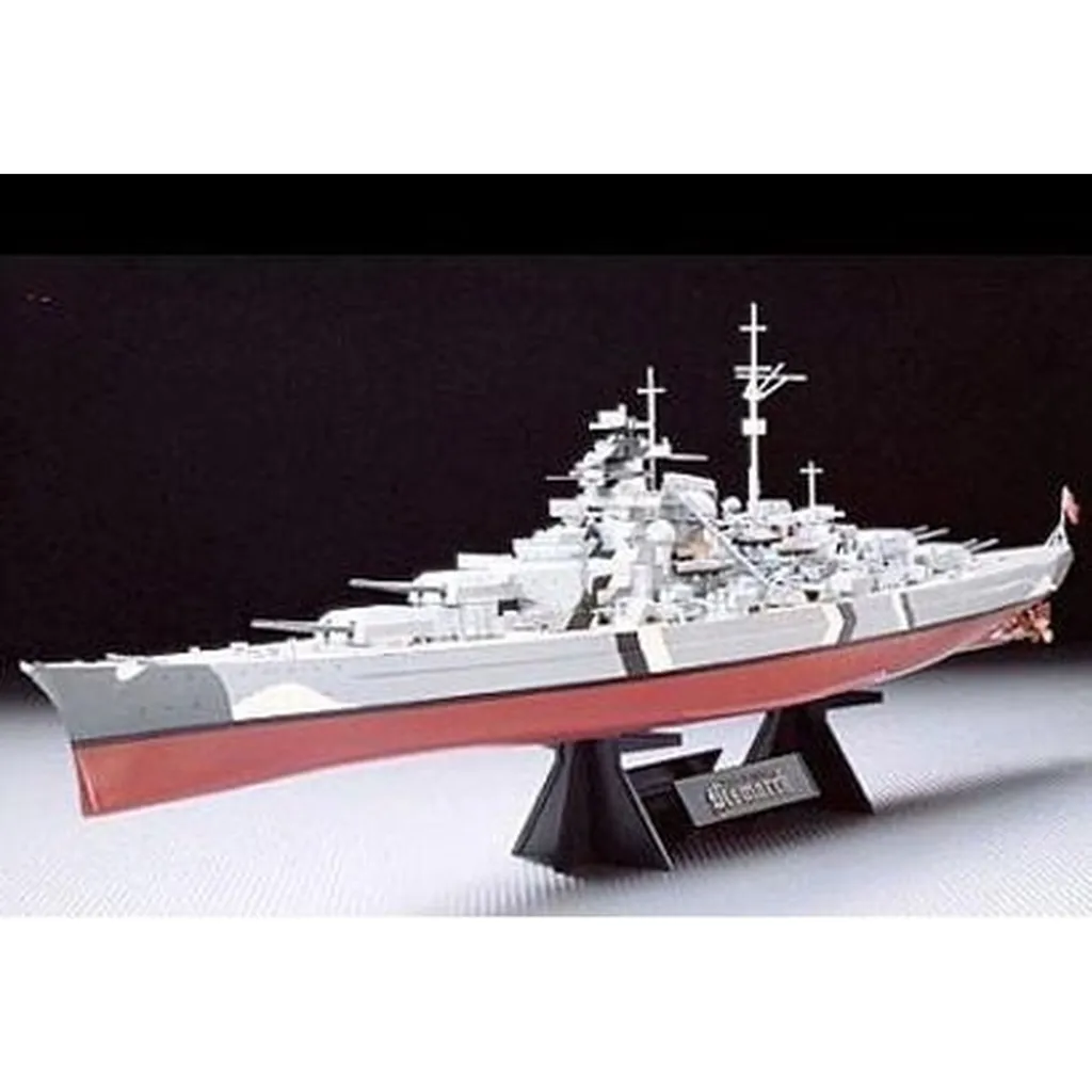 Maquette de Bateau de Guerre Bismarck 1:350 Tamiya Kit de Montage