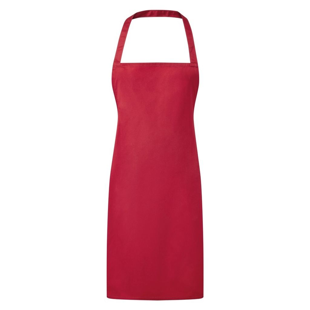 Premier Damen Schürze Essential RW1076 (Einheitsgröße) (Rot)