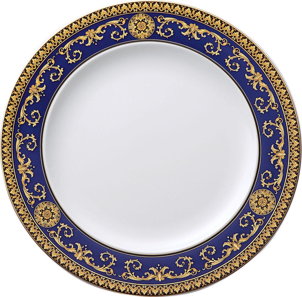 Rosenthal Versace Ikarus Medusa blau Speiseteller 27 cm