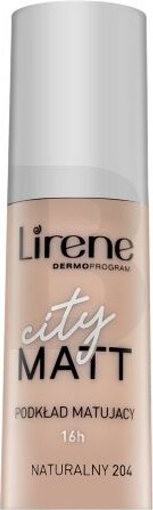 Lirene City Matt Mattifying Liquid Foundation Make-up – Fluid mit mattierender Wirkung 204 Natural 30 ml