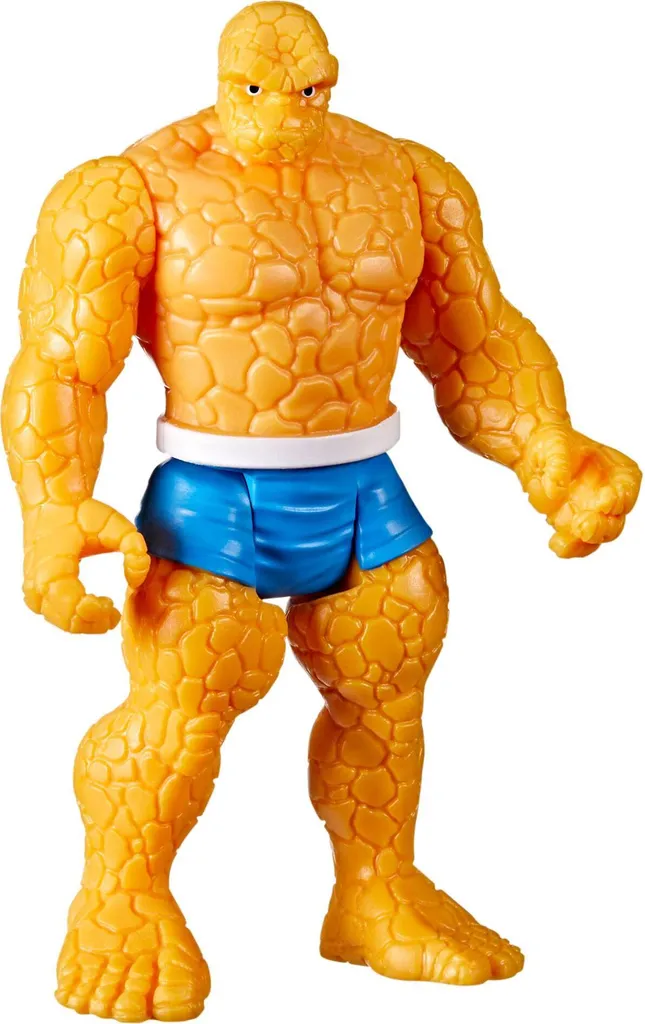Figurine de collection The Thing Marvel Legends Retro Hasbro de 10 cm