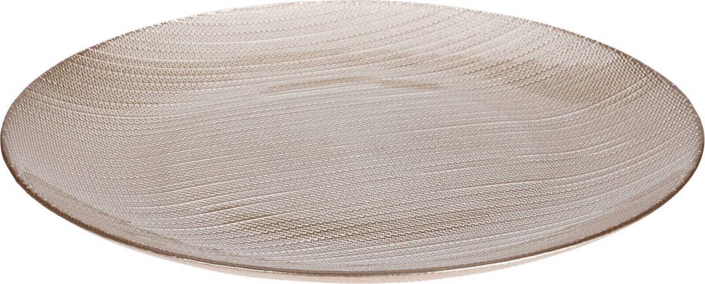 Glasflacher Teller KARNEOL, Ø 28 cm