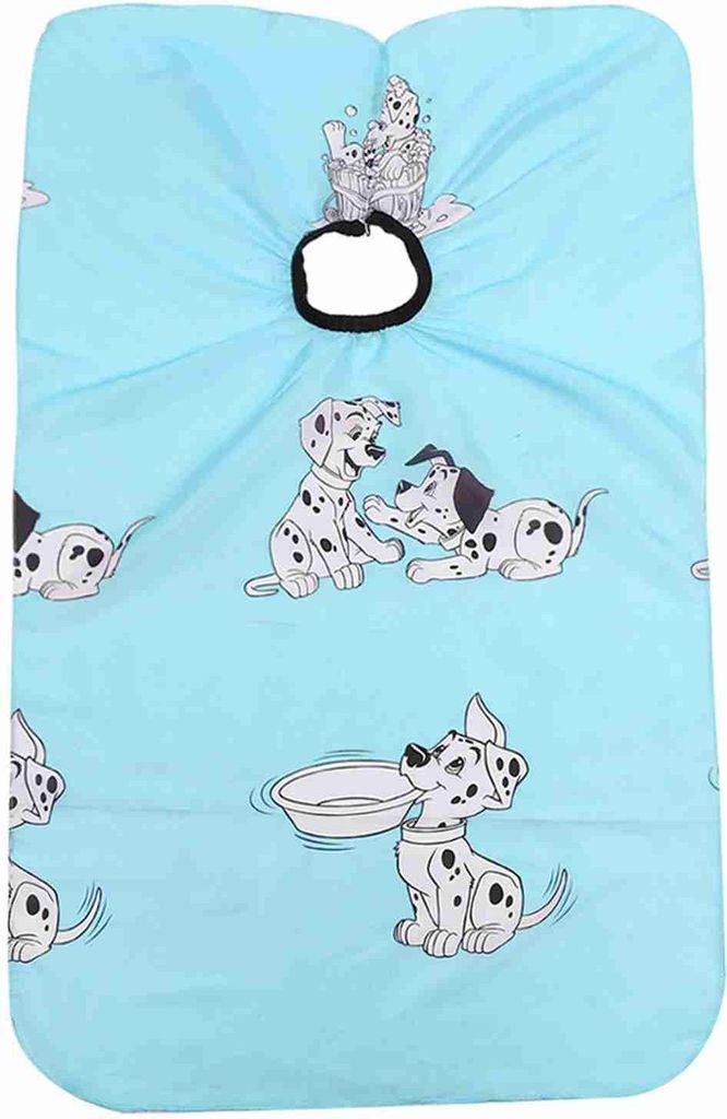 Kinder Cartoon Friseur Schürze Barber Shop niedlich Haare schneiden Färben Kittel Cape (Sky Blue)