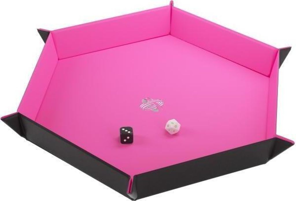 GGS60061 - Magnetic Dice Tray Hexagonal Black&Pink