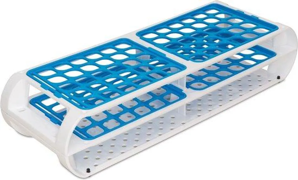 Porte-tubes de laboratoire 60 trous bleu idéal pour séries de tests