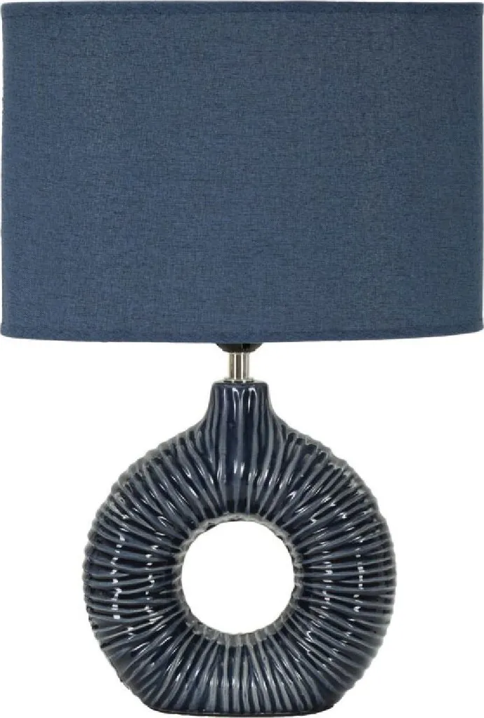 Lampe Seta Mauro Ferretti Bleu 43 cm : Éclairage d'Ambiance Anti-Éclat