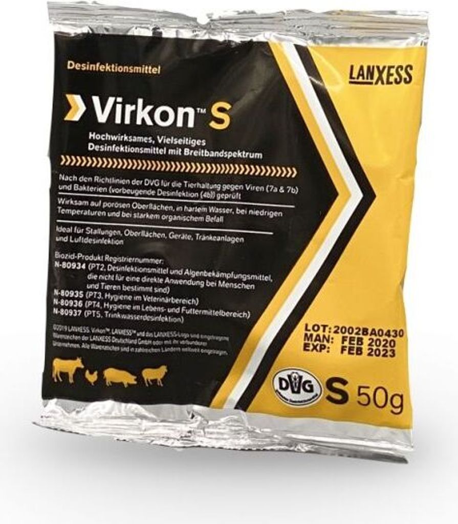 Virkon S  - 50 g Desinfektionsmittel Produktbild 