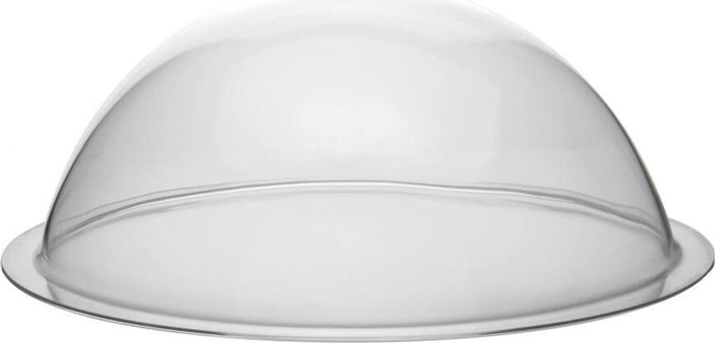 Transparente Acrylglas Halbkugel mit 350mm Durchmesser und umlaufender Krempe / Acryldome / Halbschale / Acryl / farblos / glasklar / Dome / 35 cm ...