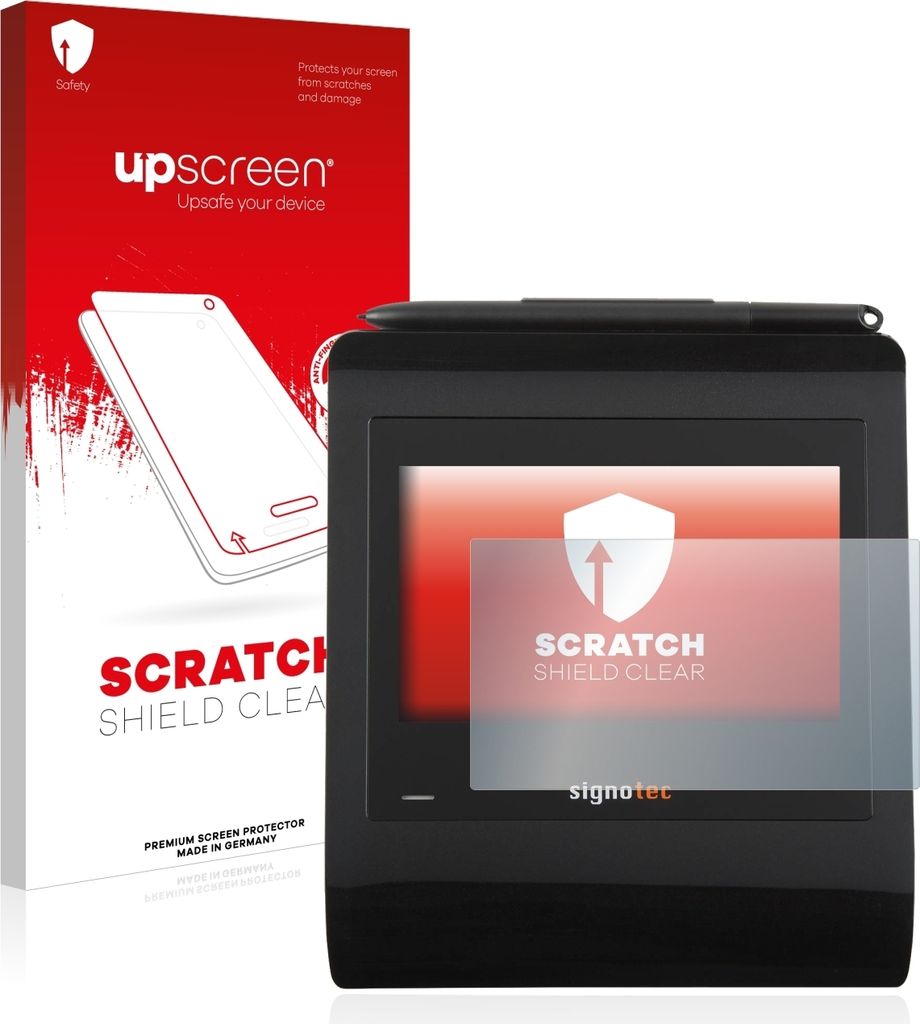 upscreen Schutzfolie für Signotec Signature Pad Gamma Displayschutz Displayschutzfolie Folie Klar Transparent