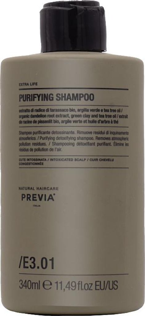 Previa Extra Life Purifying Shampoo 340ml - Anti-Schuppen-Shampoo