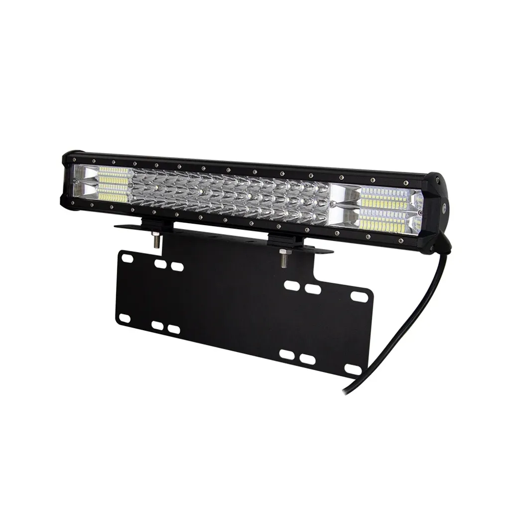 Éclairage LED 288W triple rangée IP67 avec support de montage ajustable