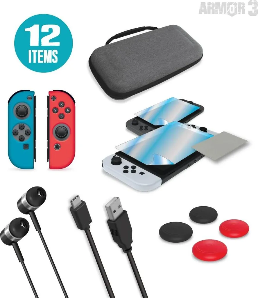 Kit da viaggio Armor3 per Nintendo Switch/OLED - 2