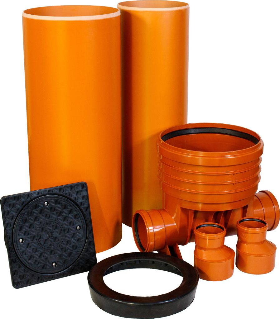 ScarMaxx Schachtsystem Set - H210cm, B85cm - 2x DN110 - 2 x Reduzierung 160/110