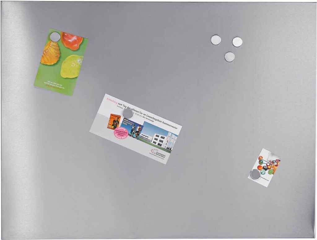 Zeller 11119 Tablica magnetyczna 60,0 x 80,0 cm srebrna Zdjęcie produktu 