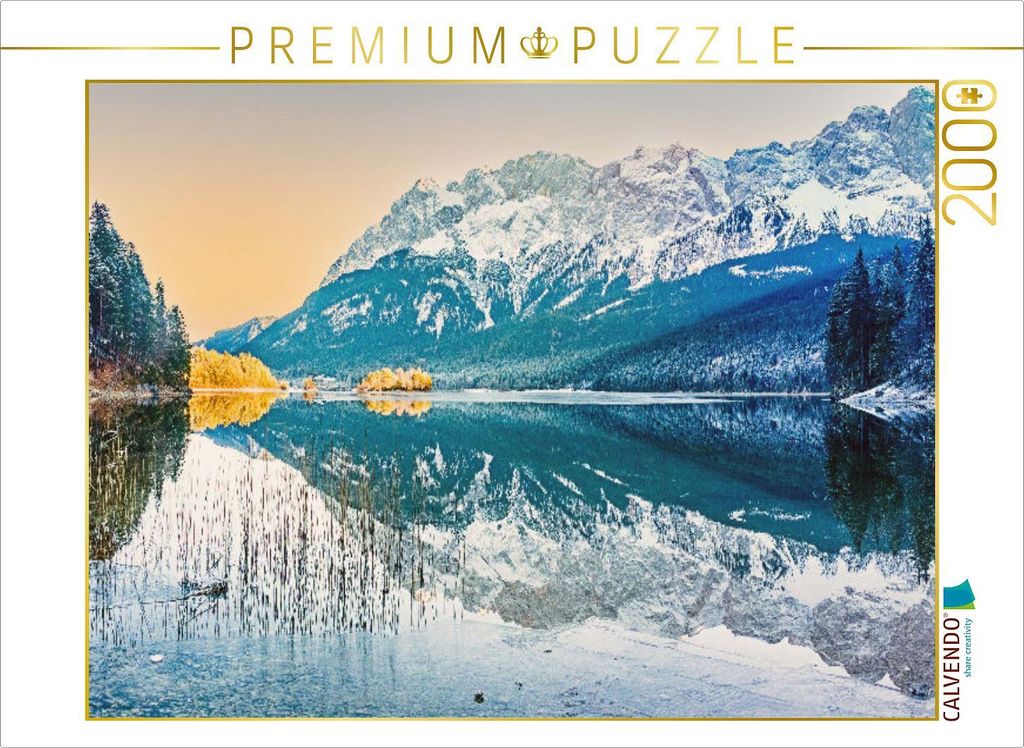 CALVENDO Puzzle Eibsee, Deutschland 2000 Teile Puzzle quer Produktbild 