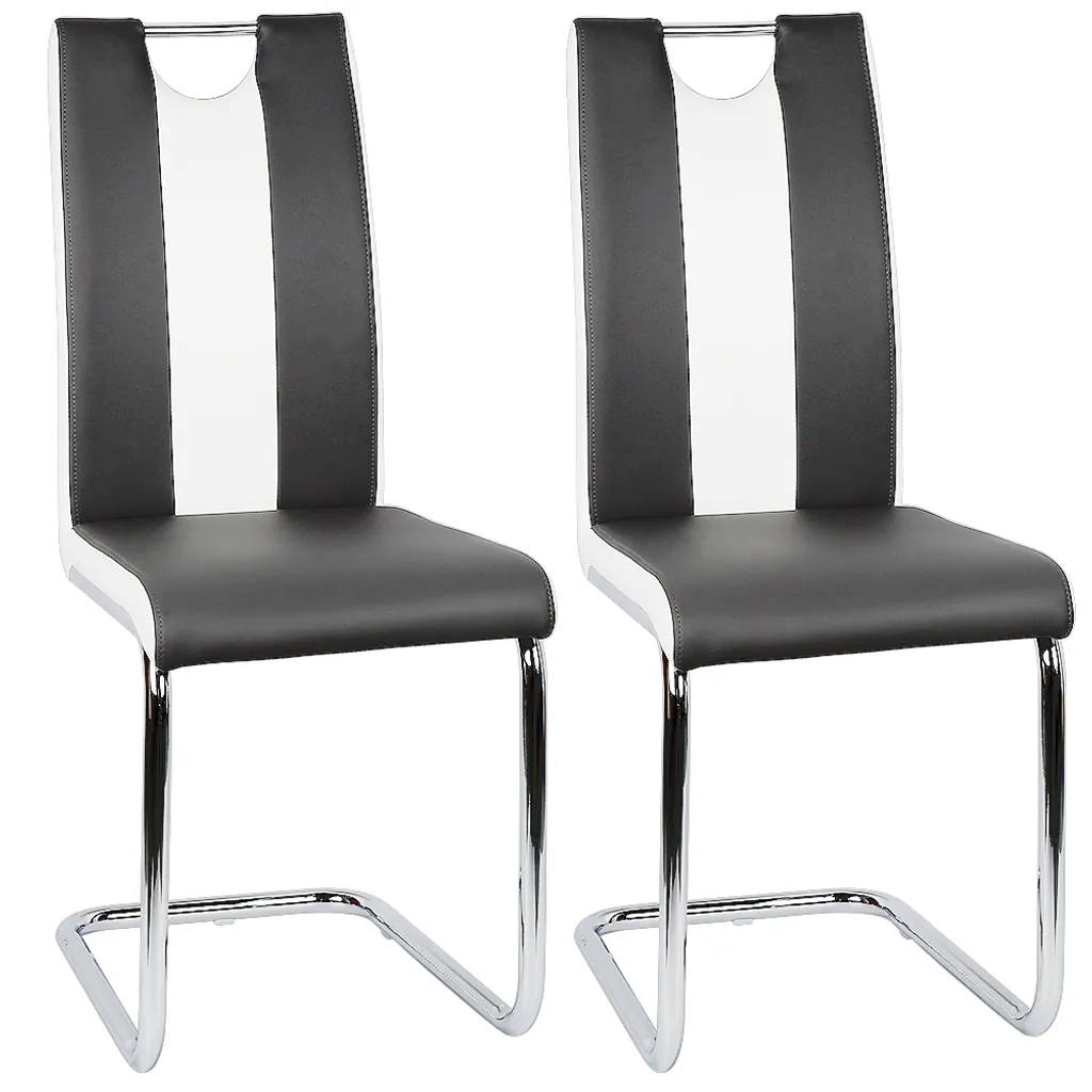 Chaise de Salle à Manger Lot de 2 Design Stable et Entretien Facile