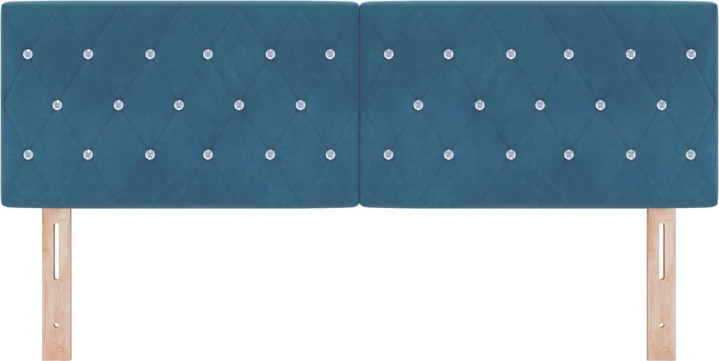 "im Sonderangebot"Kopfteil Modernes Design - Langlebiges Material: - mit Kopfteil Dunkelblau 144 cm Kunstleder - NeuMöbel1869501