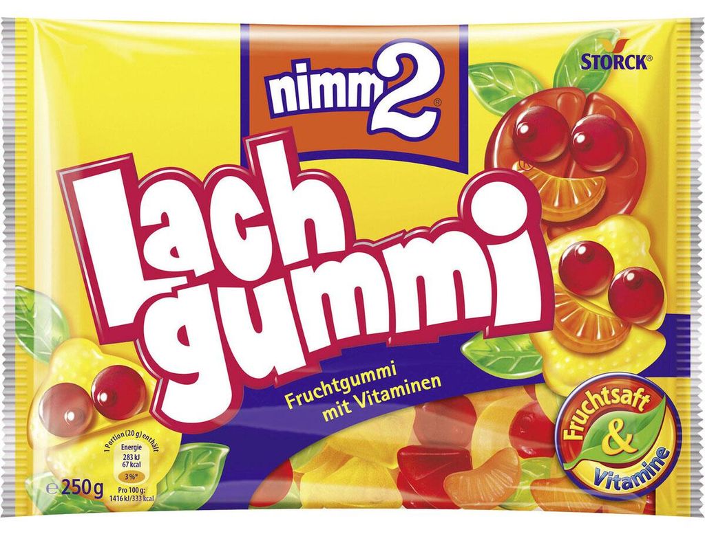 STORCK Gummibären Nimm2 Lachgummi, Želatinové fazolky, 250 Obrázek produktu 