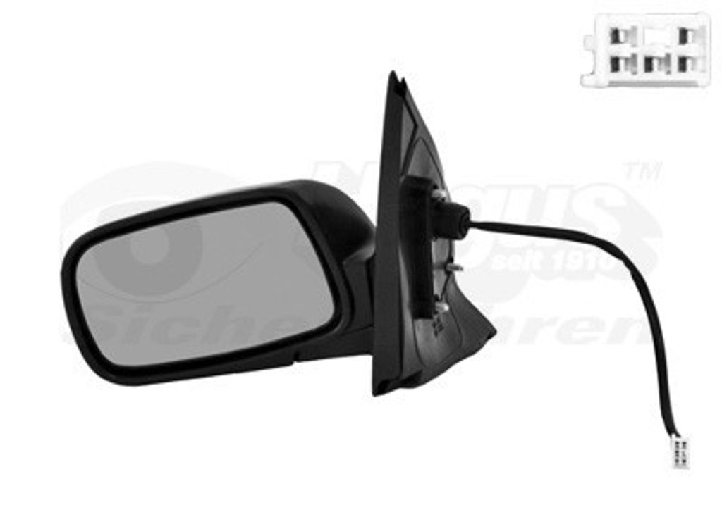VAN WEZEL 5430807 Außenspiegel Seitenspiegel Links für TOYOTA Yaris Schrägheck (P1) Konvex Beheizt