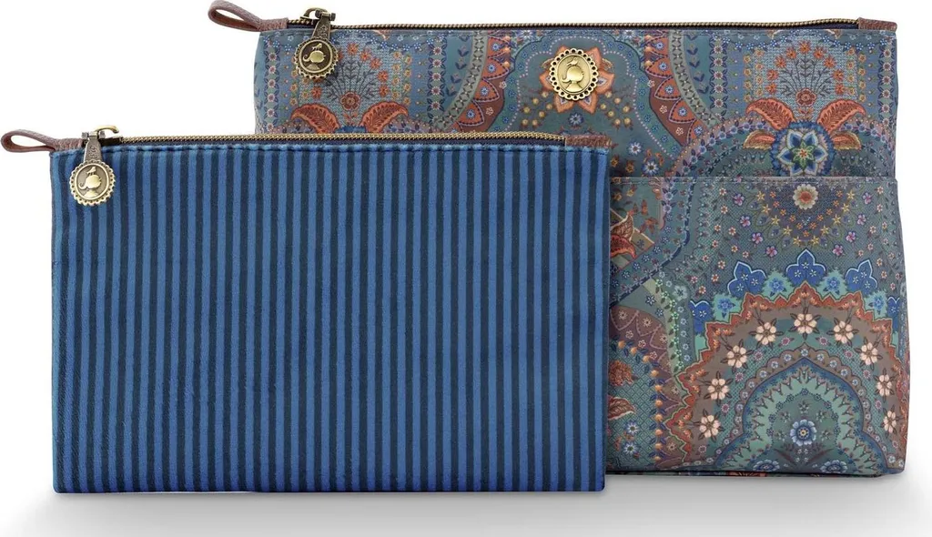 Set Beauty Case Pip Studio Jabali Blue: Caryn Cosmetic Bag Elegante