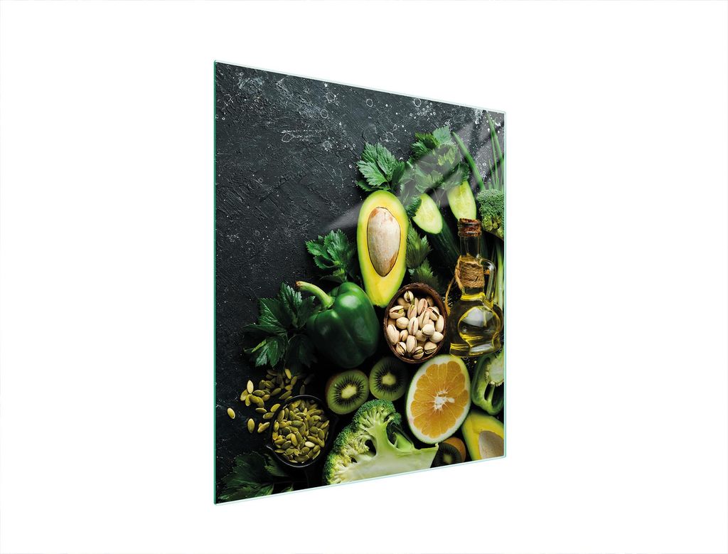 Glasschneidebrett 45x52 Avocado