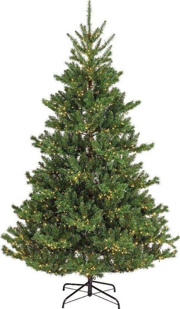 Alba fir kunstkerstboom prelit H210 D127 cm groen/warm wit Productafbeelding 