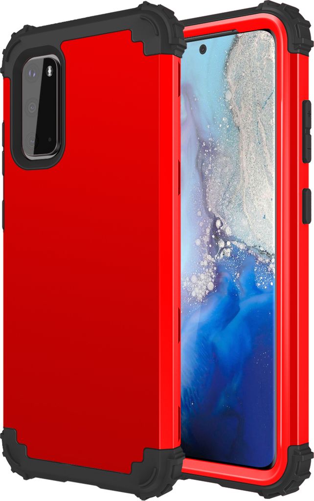 Galaxy S20 Hülle, 3 in 1 Hybrid PC TPU Stossfest Robust Produktbild 