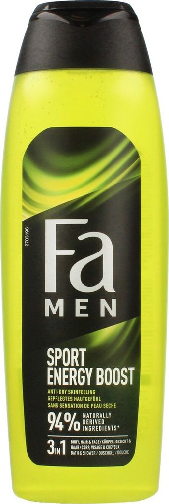 FA Men Xtreme Sports Energy Boost Duschgel SHOWER GEL für Körper und Haare 750ml