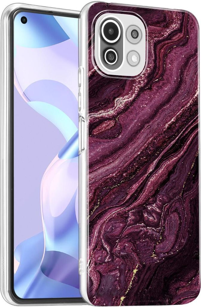 Conie Muster Schutzhülle für Xiaomi Mi 11 Lite 4G/5G Tasche Silikon Case Bild Cover Bumper TPU Hülle als Motiv 4