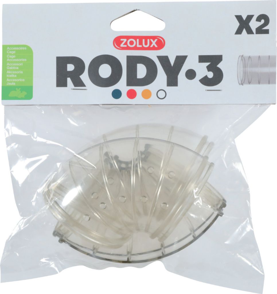 ZOLUX Nagetierrohr für Nagetierkäfig Rody3 - Roylounge - 2 Stück