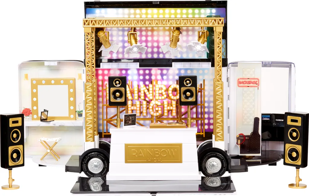 Bus Rainbow High Transformable : Le Set de Jeu Géant pour Ranger vos Poupées