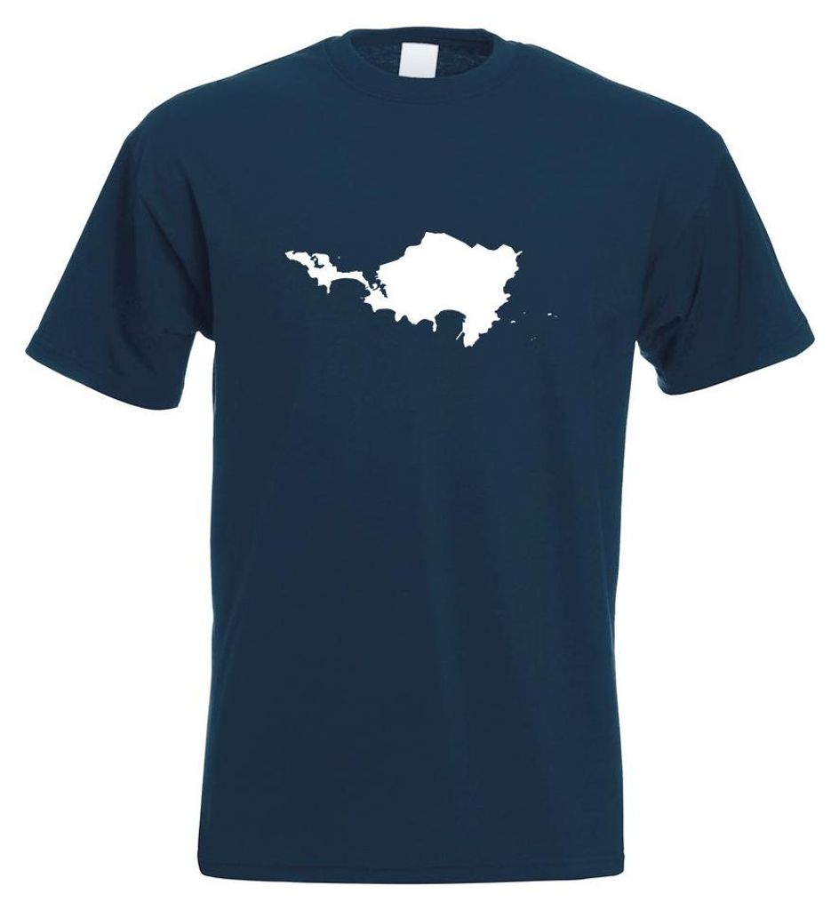 Kiwistar - T-Shirt - Navy - Niederlande - Sint Maarten Herren Funshirt Bedruckt Design Sprüche Spruch Motive - mit Motiv Bedruckt - Funshirt Desig...