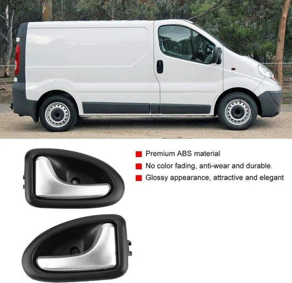 Caches poignées de porte robustes en ABS pour Renault Trafic et Mégane