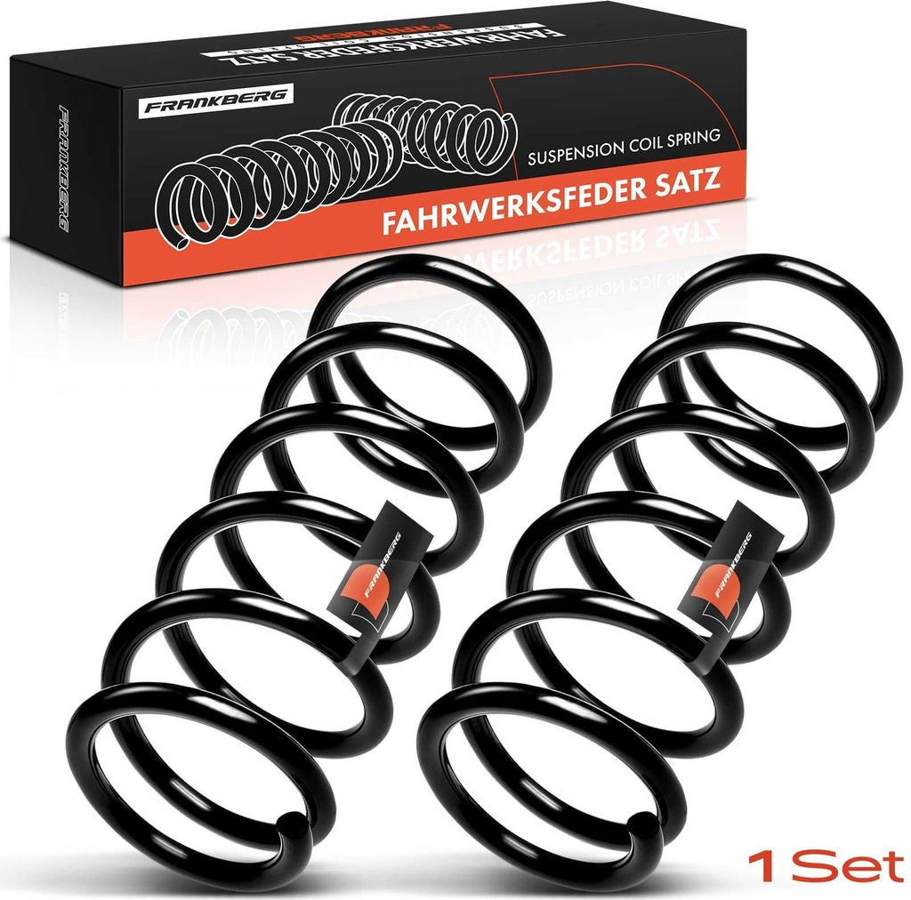 Frankberg 2x Fahrwerksfeder Hinterachse für Nissan Almera II N16 Almera II Hatchback 2.2L 2001-2006
