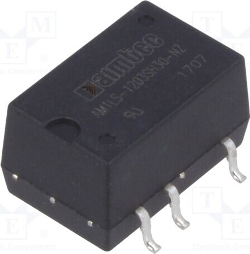 1x Wandler: DC/DC IAusg: 303mA 1W 3,3VDC UEing: 10,8÷13,2V SMD AM1LS-1203SH30-NZ DC/